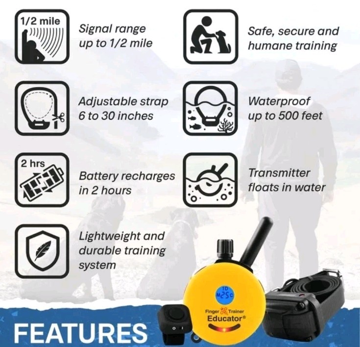 Finger Trainer FT-330 Remote Dog Training Collar by E-Collar Technologies