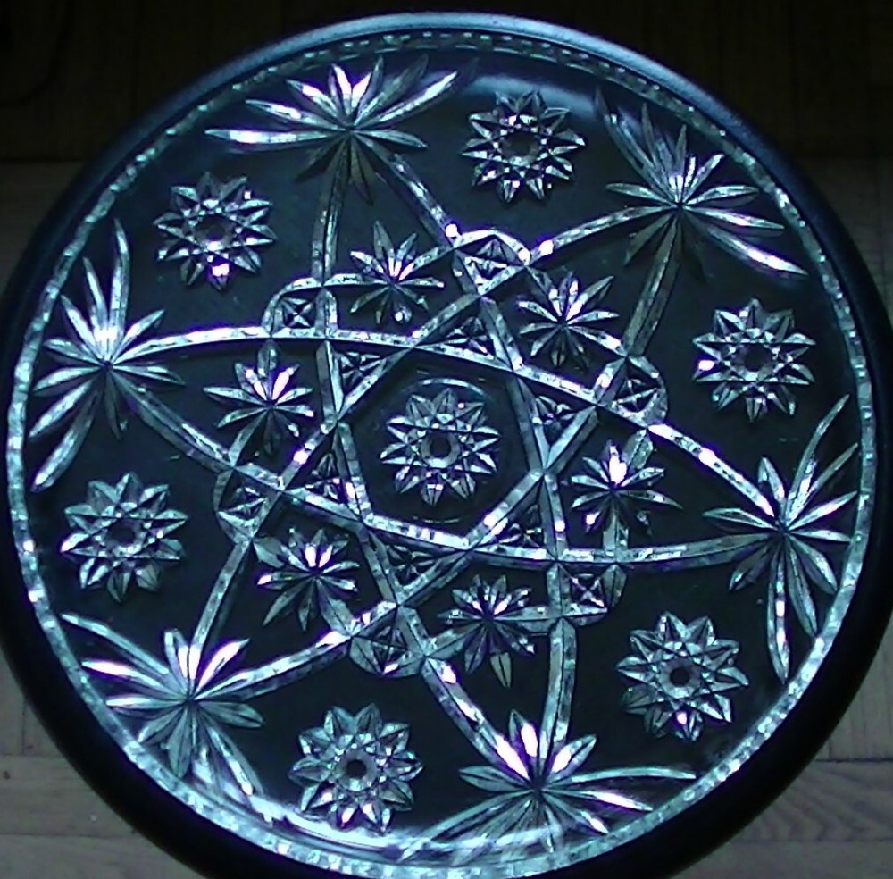 Vintage Cut Glass Platter