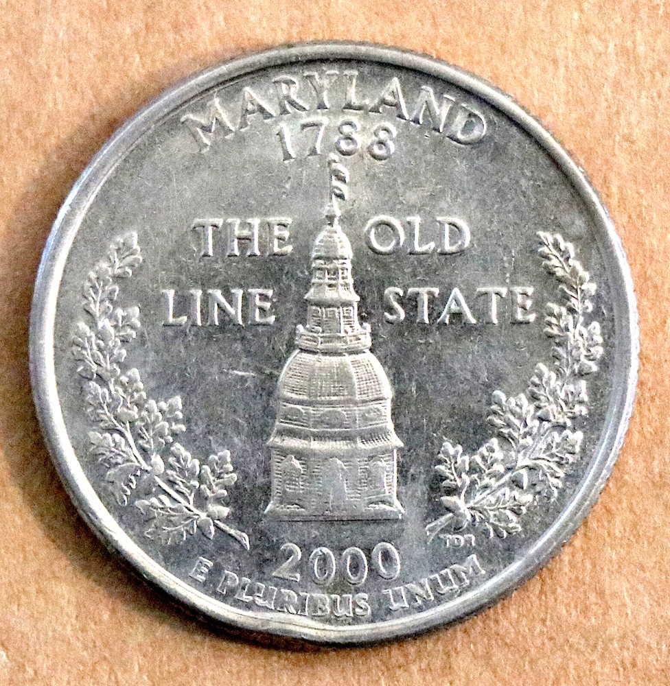 2000 D Maryland State Quarter