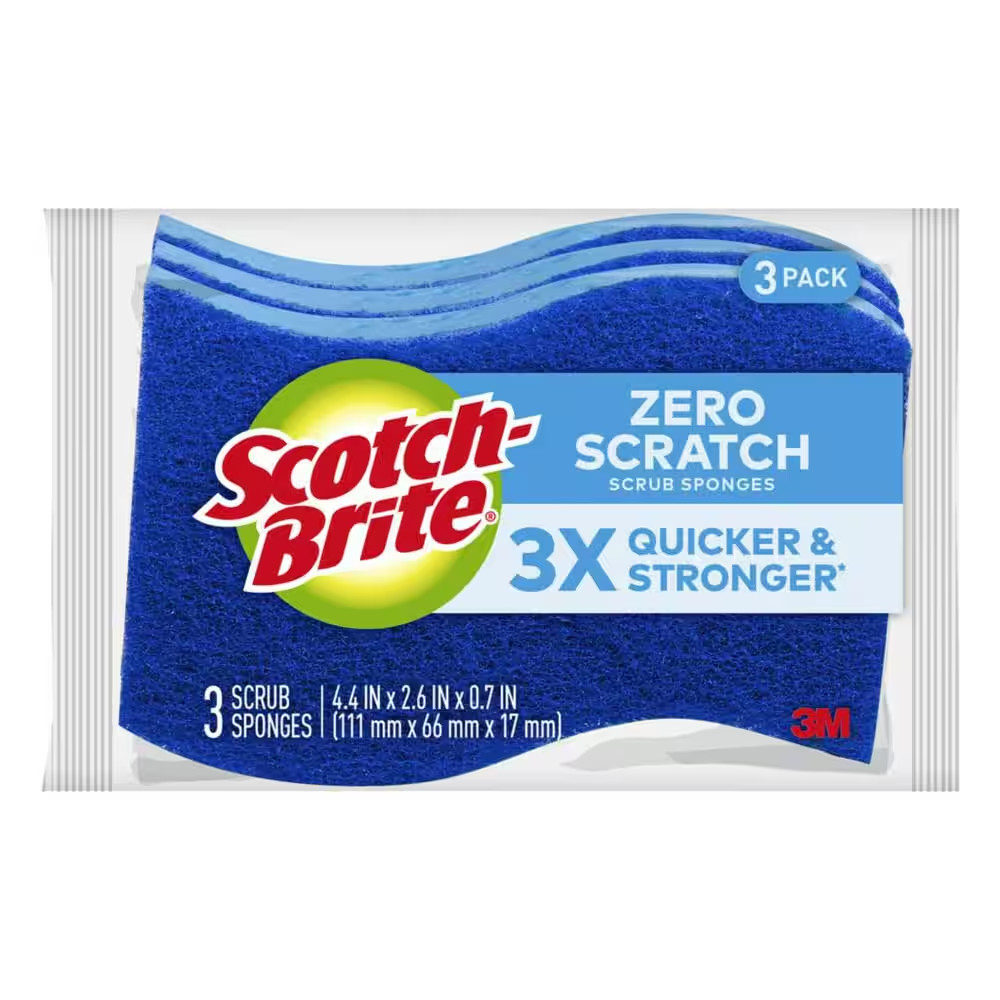 Non-Scratch Scrub Sponge (9-Pack)