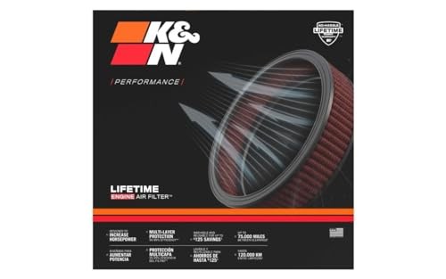 Engine Air Filter: Reusable, Clean Every 75,000 Miles, Washable, Premium,