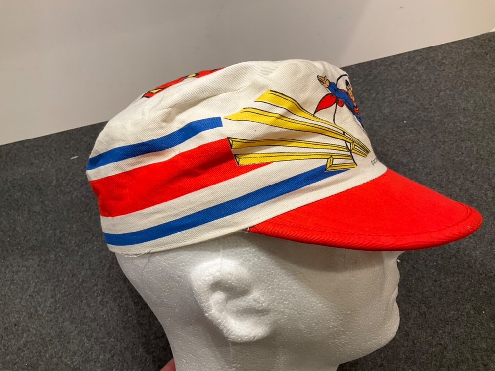 RARE 1984 DC COMICS SUPERMAN PAINTERS HAT CAP. EXCELLENT CONDITION.
