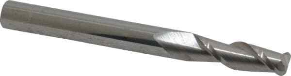 Accupro 1/4" Diam 2 Flute Single End Solid Carbide 0.06" Corner Radius End Mi...