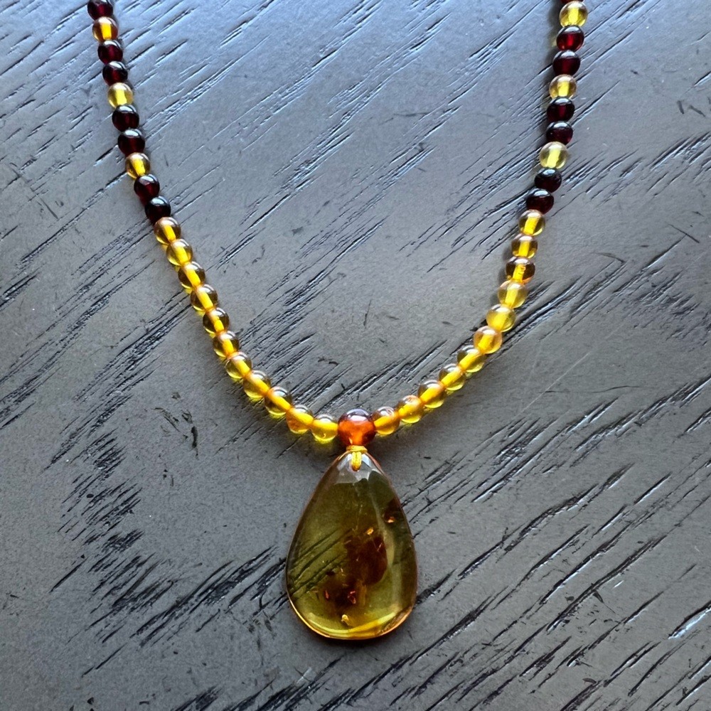 Beautiful amber necklace
