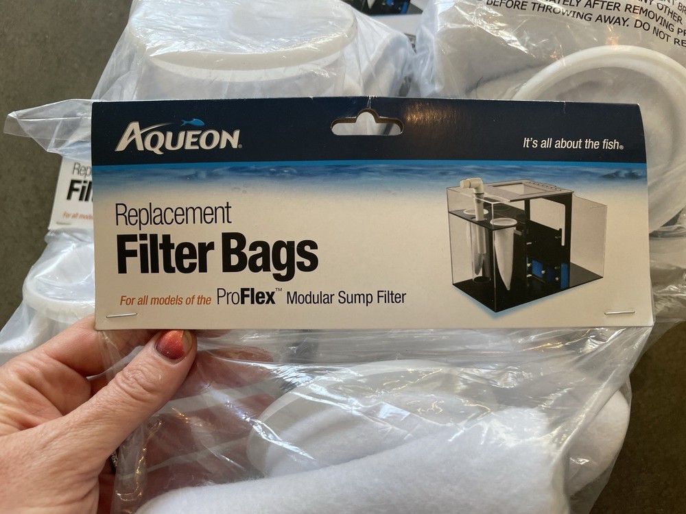Aqueon Replacement Filter Bags ProFlex 200 Micron Modular Sump Filter 2 Pack