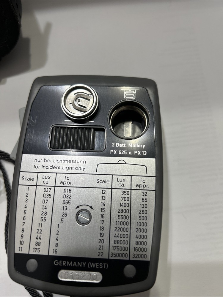 Gossen Luna Pro Light Meter ASA Leather Case Germany Untested