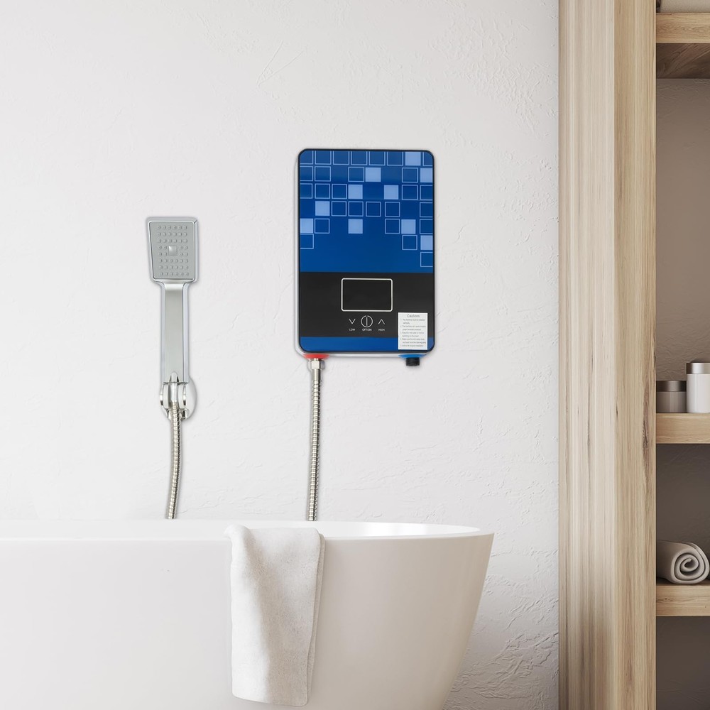 4500W 110V Electric Water Heater Tankless, 30-55℃/86-131°F Adjustable Instant...