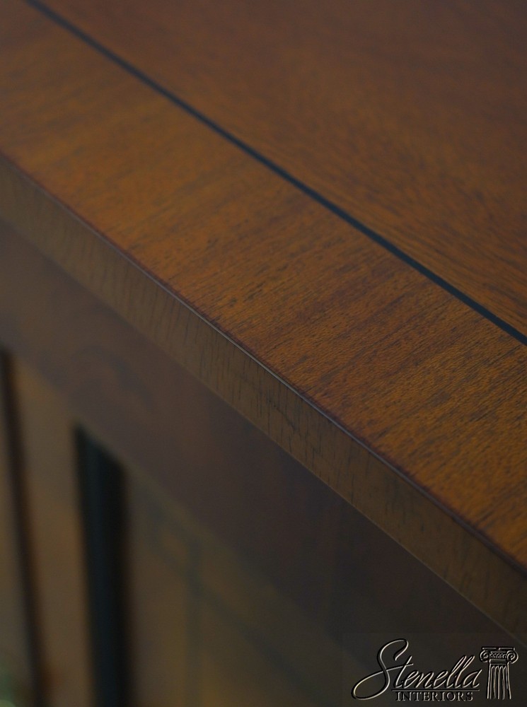 70548: BAKER Neoclassical Mahogany Sideboard w. Ebonized Details