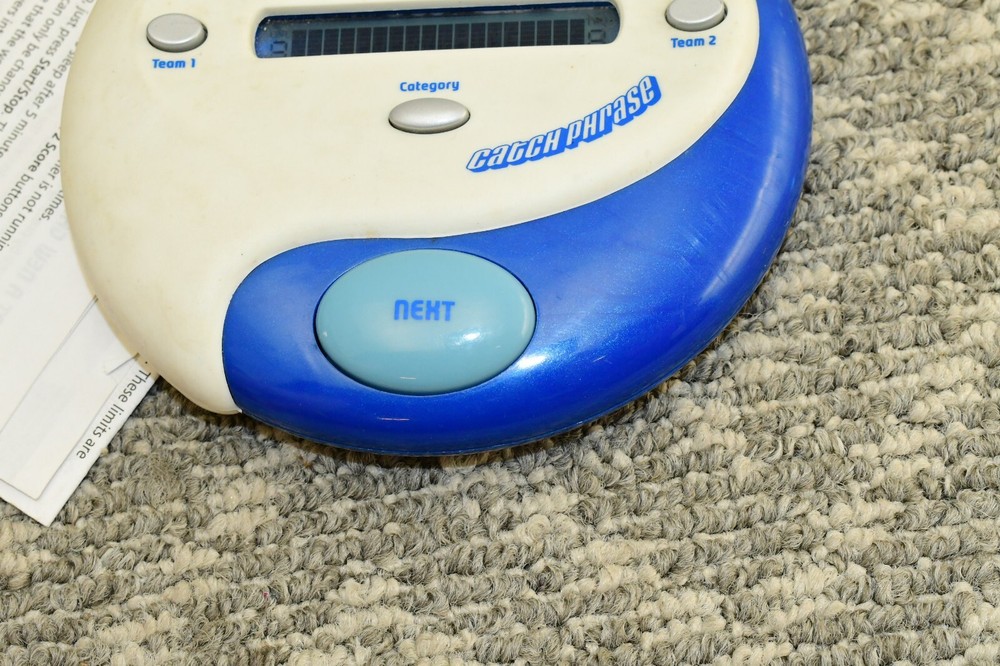 Catch Phrase Game Handheld Electronic Party Hasbro Classic Blue White
