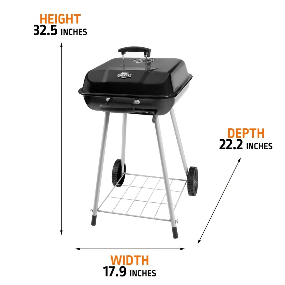 Expert Grill 17.5" Charcoal Grill, with Wheels