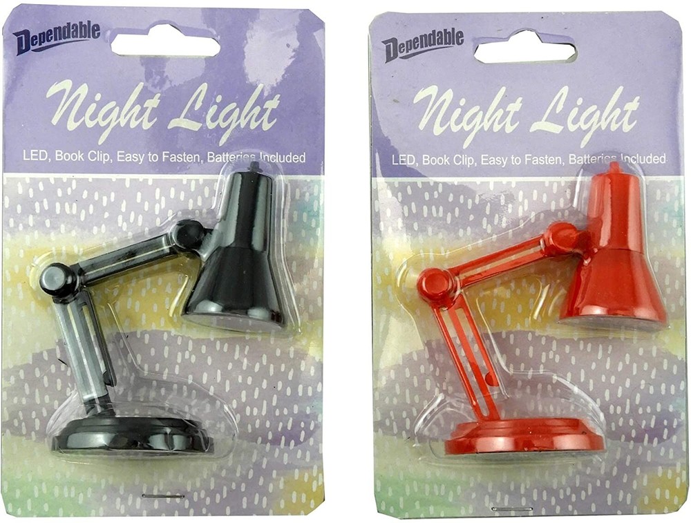 Pack of 2 LED Multi-functional Book Clip Night Lights - Adjustable Portable