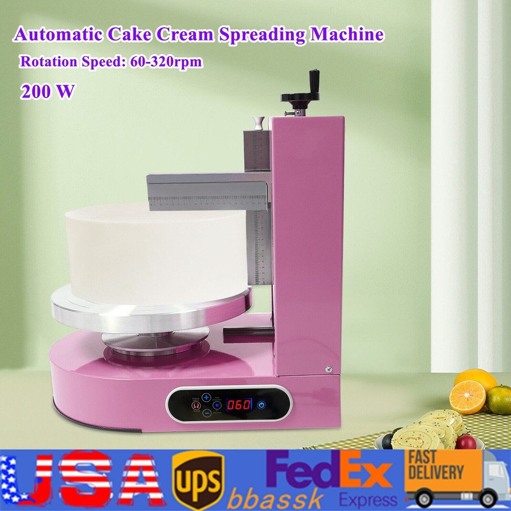 Adjustable Cake Cream Spreading Machine Cake Decorating Machine W/LCD Display