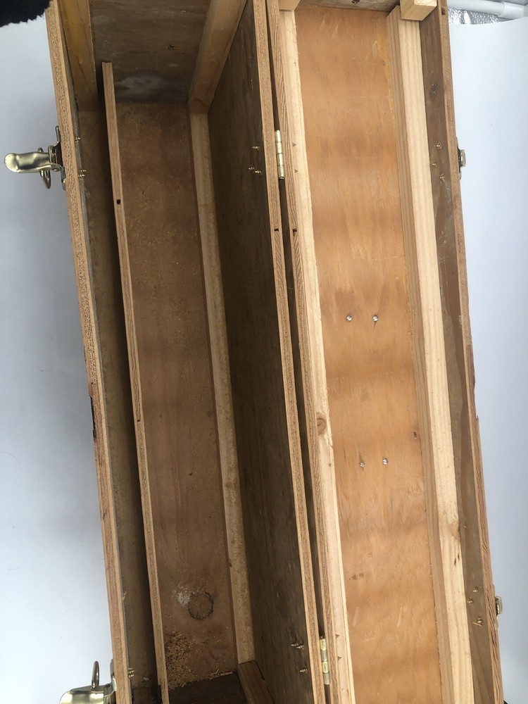 Solied Wood Tool Box Vintage