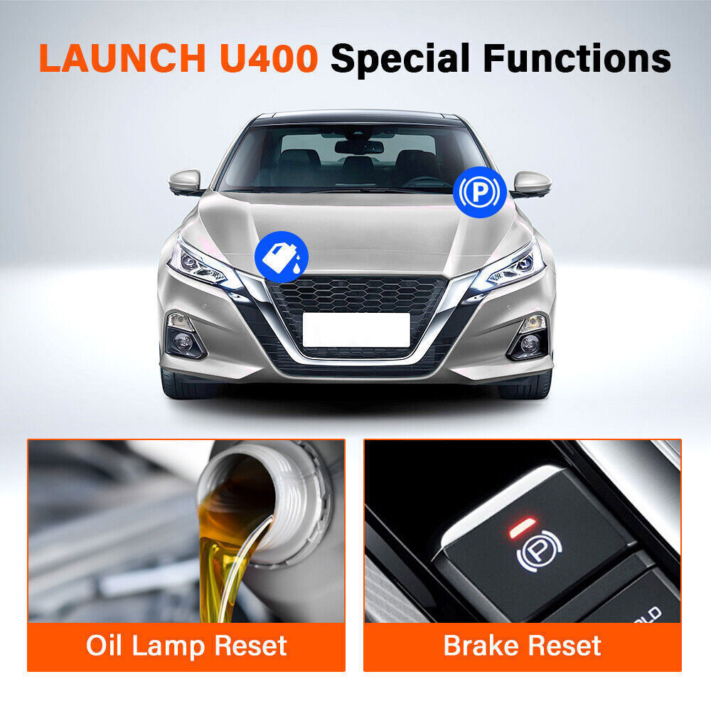 LAUNCH U400 OBD2 Scanner Car Auto Diagnostic Tool Oil EPB Reset AT Code Reader