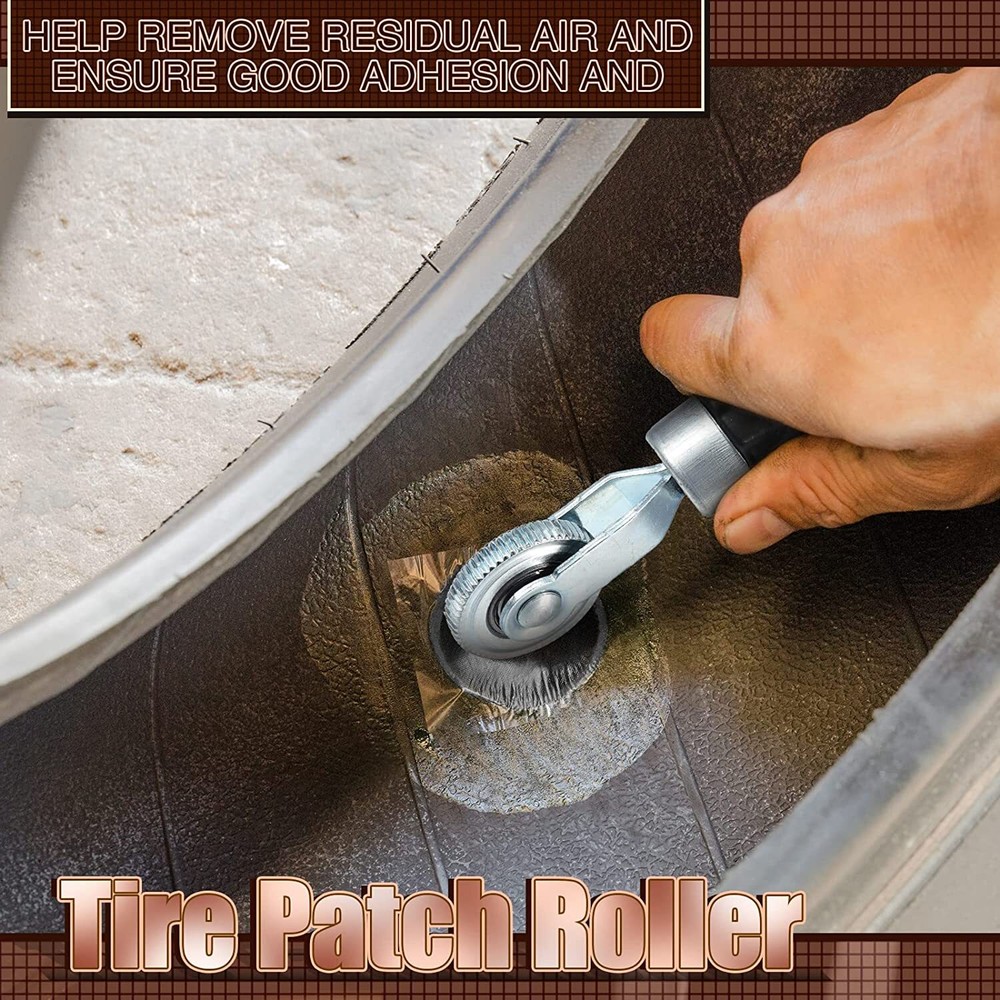 60pc Tire Patch Roller Tool Kit Buffer Polishing Wheel Tire Repair Grinding Head