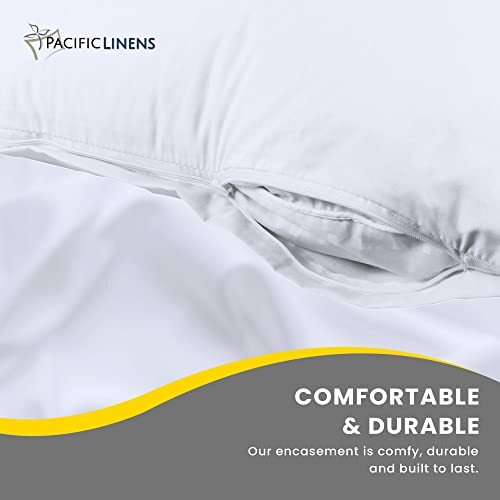 Pillow Protector - Poly-Cotton Blend Pillow Covers - Water and Dust Resistant