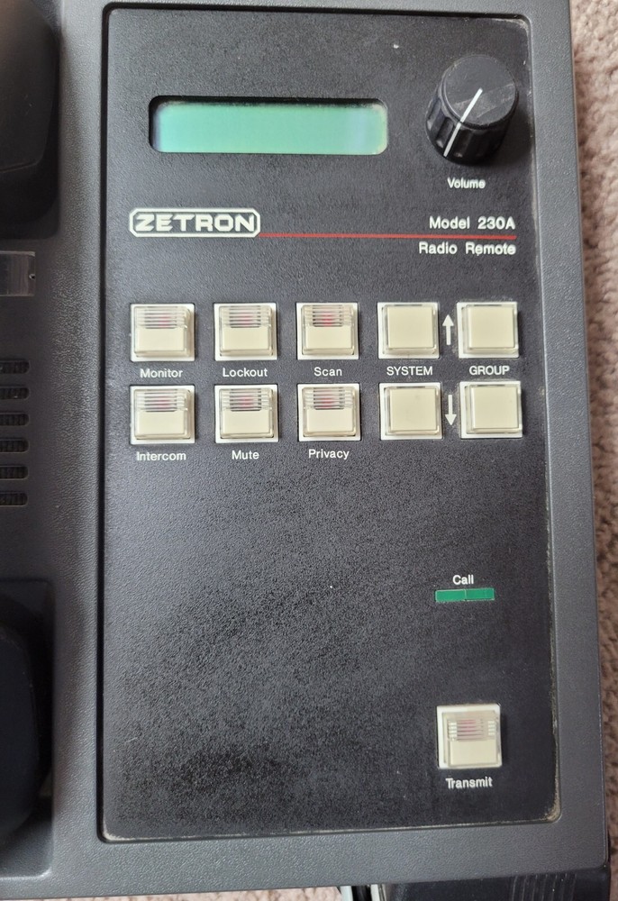 ZETRON MODEL 230A DESKTOP RADIO REMOTE