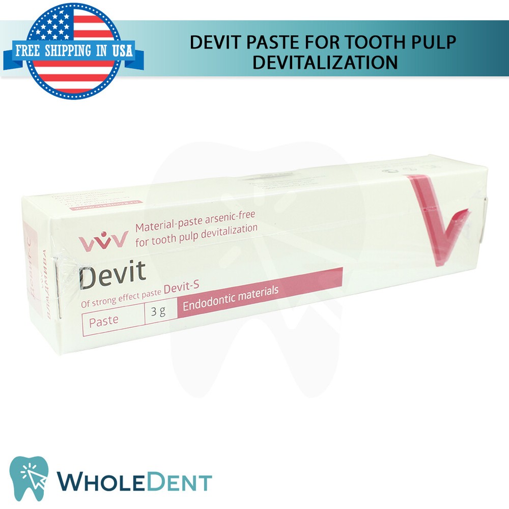 Vladmiva Devit-S Dental Strong Pulp Devitalisation Paste Material 3g Syringe