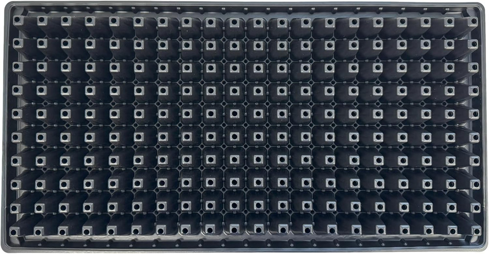200 Cell Seedling Plastic Nursery Trays, 10 Pack, Thick Durable Germination Plug