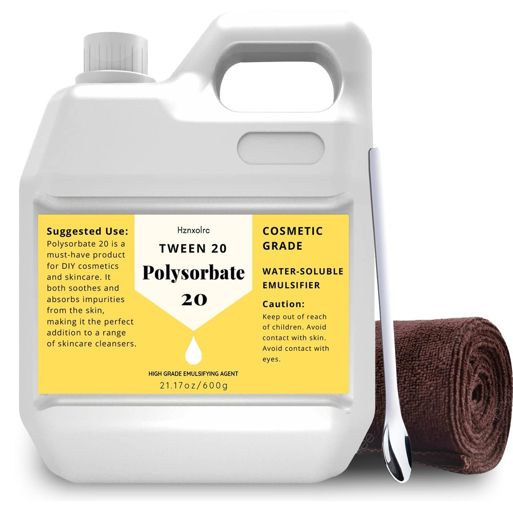 21.17 oz Polysorbate 20 Emulsifier, Premium Polysorbate 20 (Tween 20) Liquid,...
