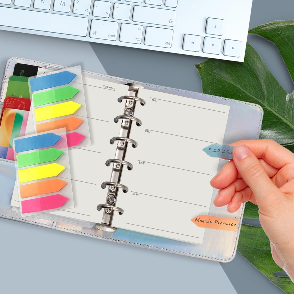 Harphia A7 6 Holes Binder Refill Value Set,90sheets weekly A7, Week Paper Set