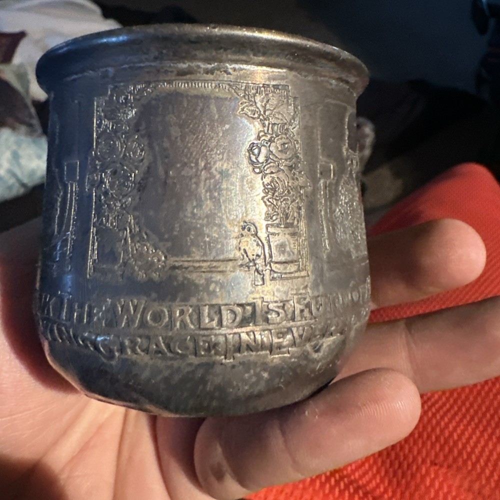 1890s child’s mug plated