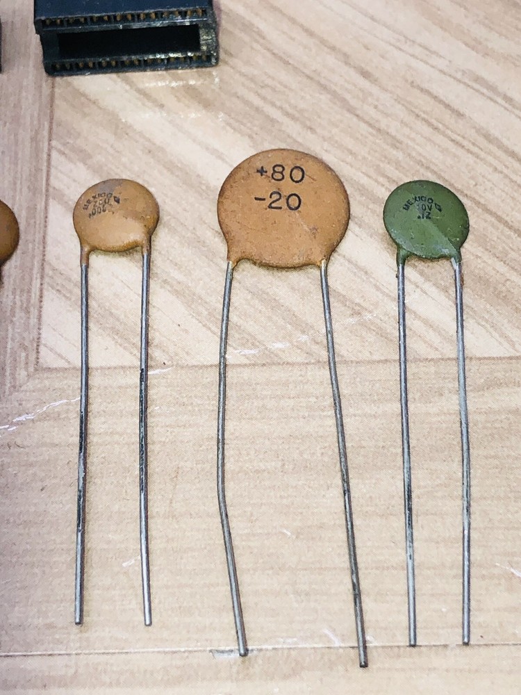 Lot Electronics Ceramic Disc Capacitors Dip Socket Power Diode Resistor NEC Chip