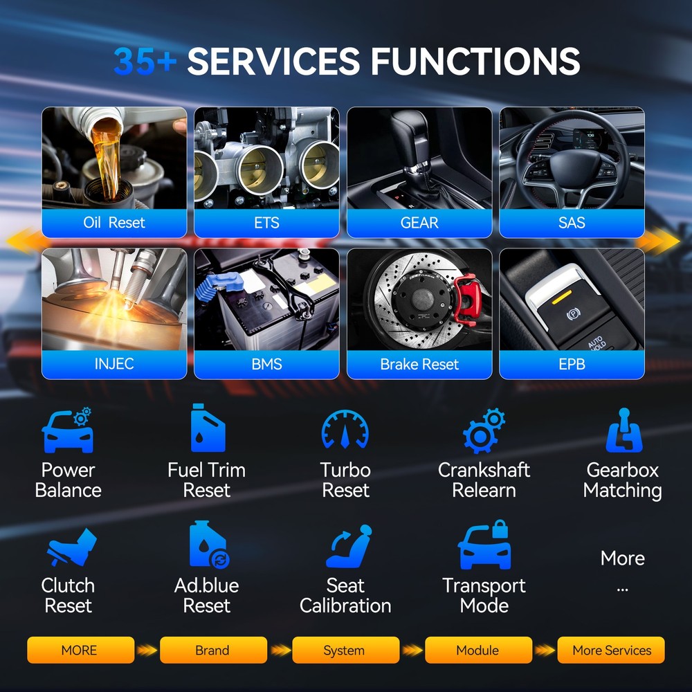 2026 MUCAR 892BT Full System Car Diagnostic OBD2 Scanner ECU Coding 35 Resets