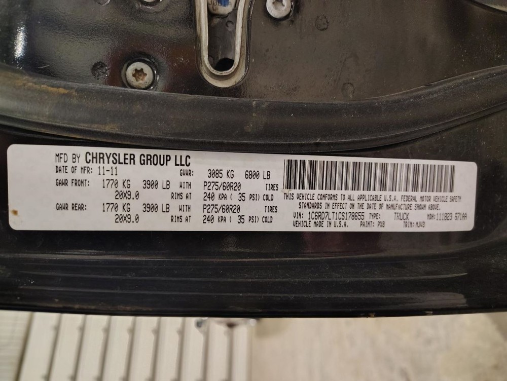 TDODR1500 2012 Headrest 1521380