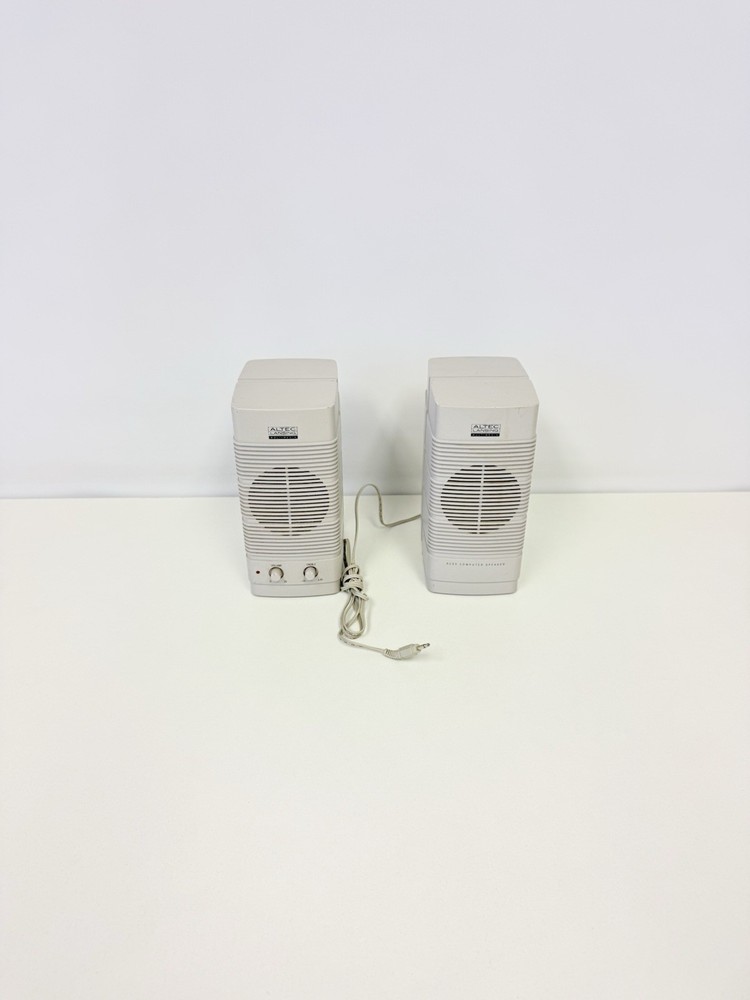 Vintage Altec Lansing Multimedia Computer Speaker ACS 5 Pair Tested