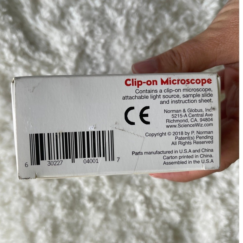 ScienceWiz Clip On Microscope Mobile Device Into High Performance Single Lens