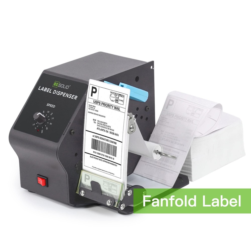 U.S. Solid Automatic Label Dispenser 11 in Roll Diameter 4.7 in Width
