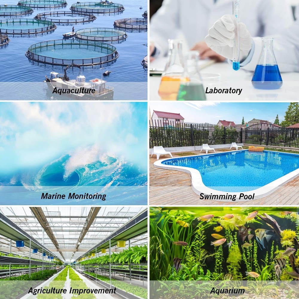 Versatile Digital Salinity Tester - 4-in-1 Functionality for Saltwater Tanks