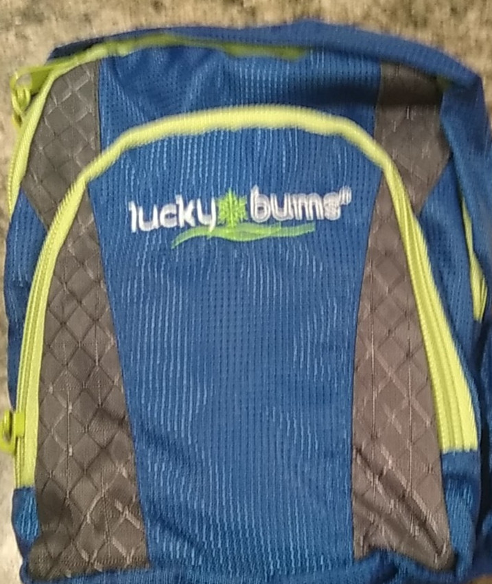 Lucky Bums Ski Trainer Grip-n-Guide Handle Leashes Backpack Blue - Used