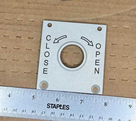 OPEN & CLOSE CREW SWITCH FACEPLATE