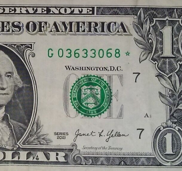 Star Note District G Series 2021 DC Print 640K Run Size