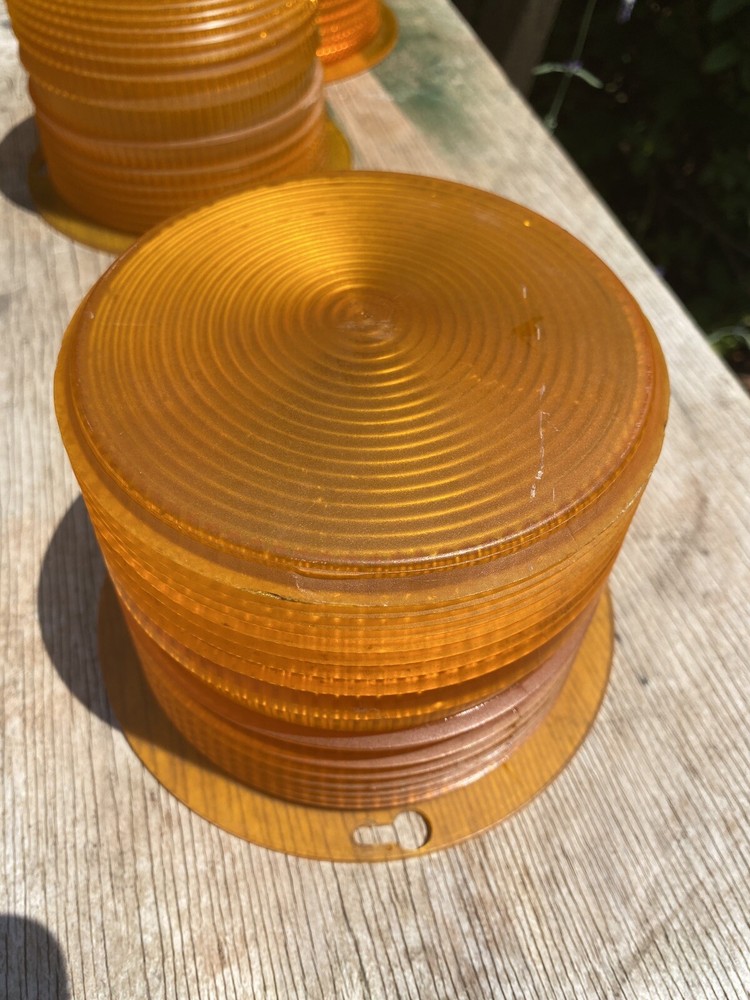 Mallimar 202A Strobe Light Lenses. 3 available. All great shape.