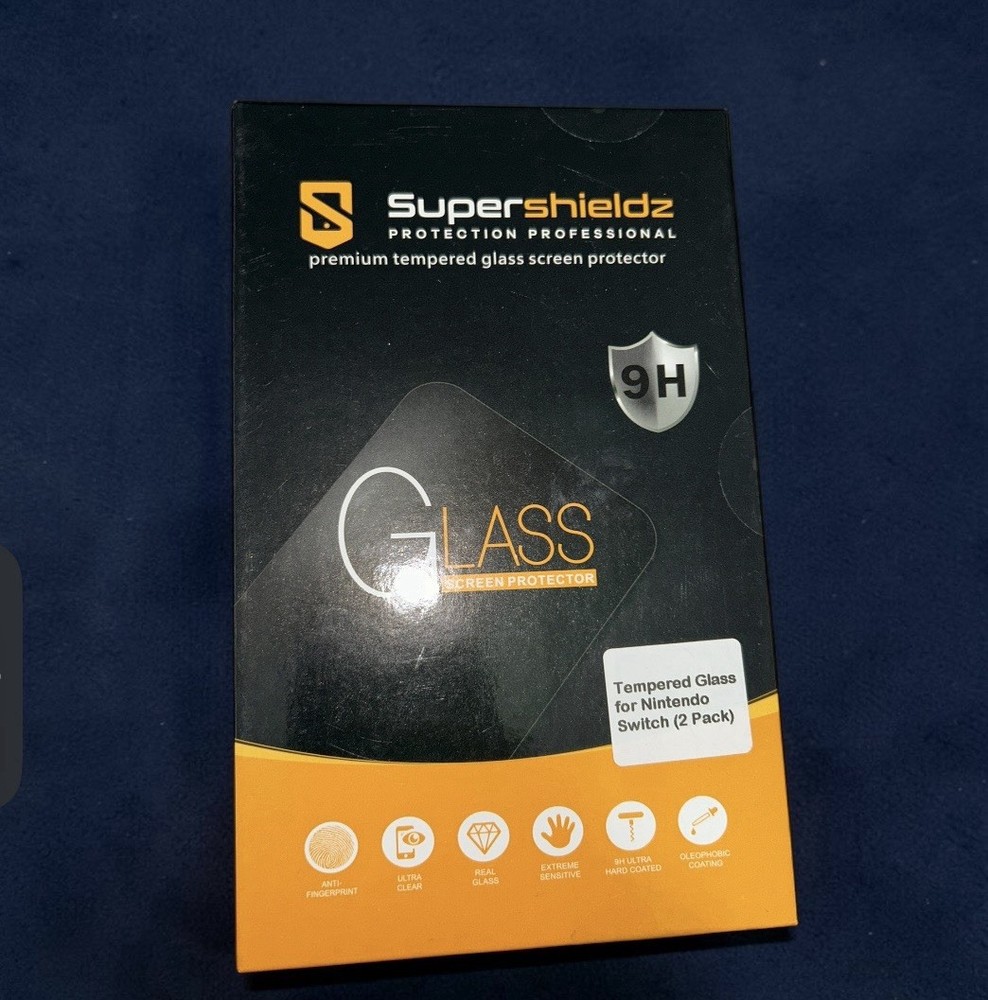 2 Pack Supershieldz Tempered Glass Screen Protector for Nintendo Switch