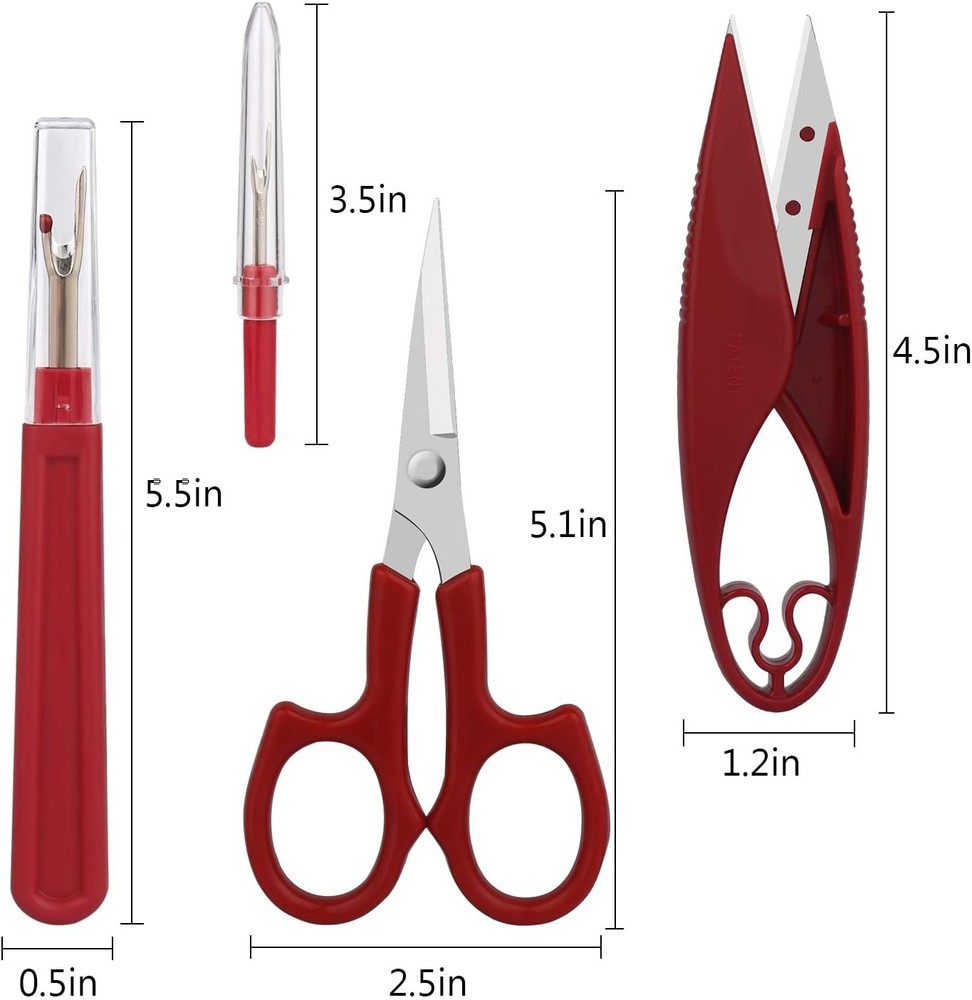 7PCS Seam Ripper Thread Remover Kit Sewing Scissors Thread Snips Set