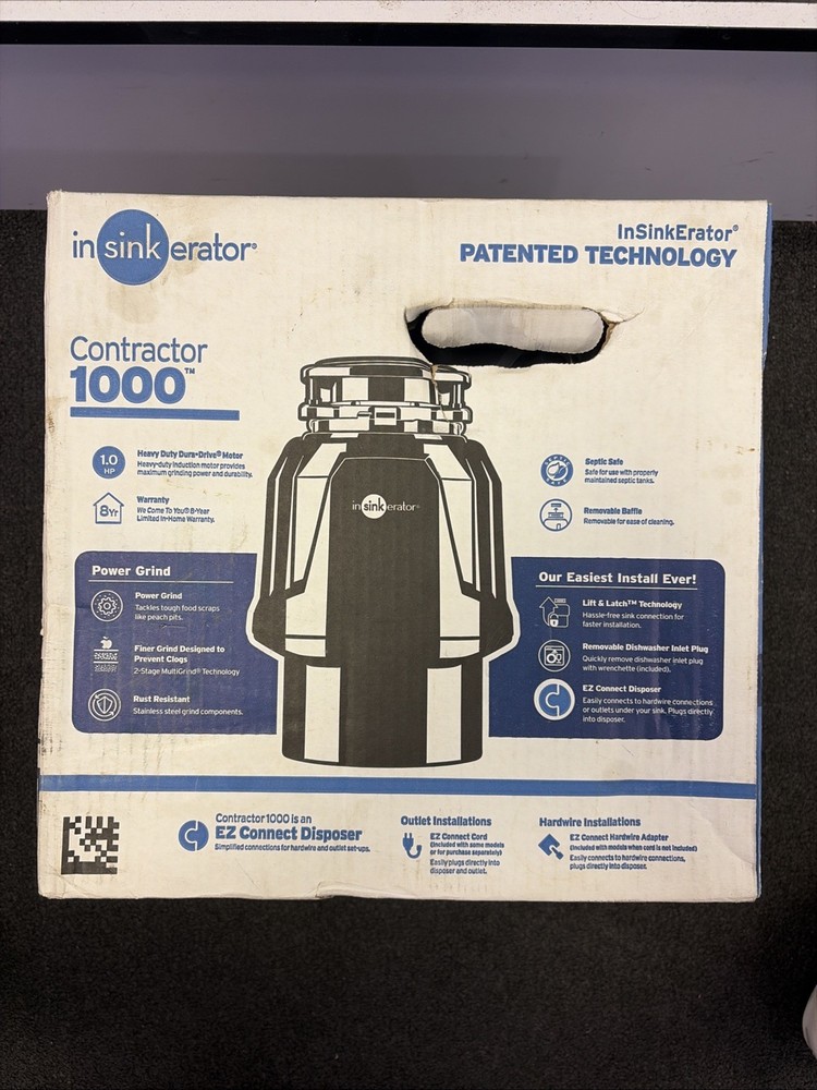 InSinkErator Contractor 1000 1 HP Continuous Feed Garbage Disposal