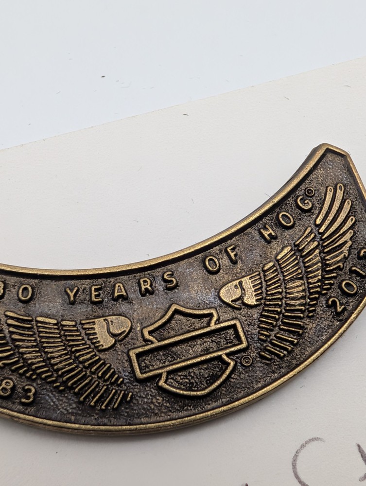 Harley Davidson HOG 30th Anniversary 1983-2013 Patch & Lapel Pin Set