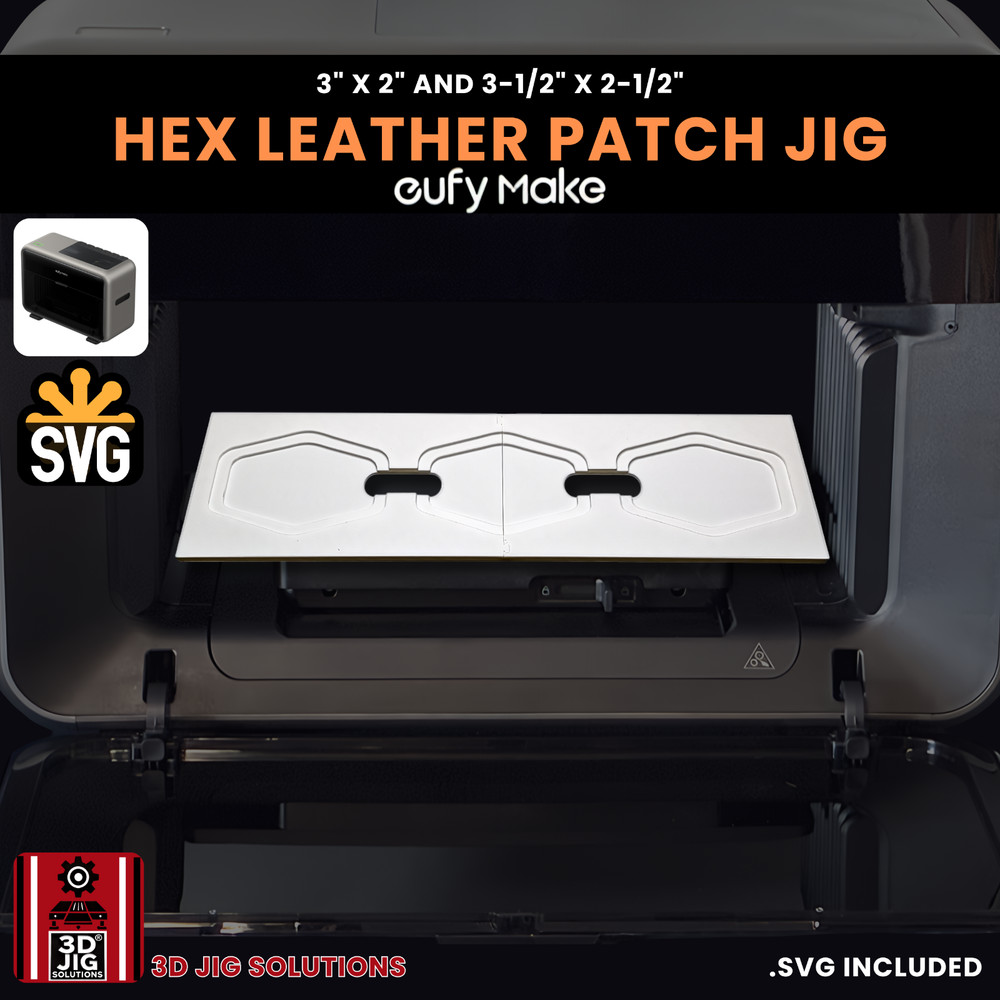 EufyMake E1 Jig | Hex Hat Patch UV Printer Fixture, UV Printing Alignment Tool