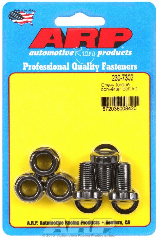 ARP 230-7302 Black For Chevy torque converter bolt kit