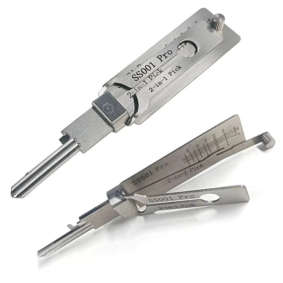 Hook And Pickup Tool Kit 2 In 1 Portable Lock Picking Set Ergonomic Set Handle