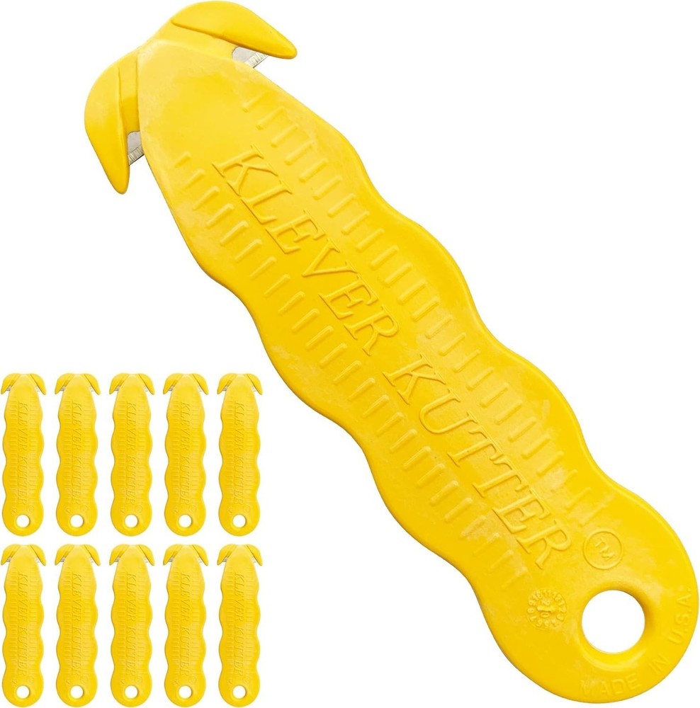 Box Cutter, Klever Kutter, 100/Pack Yellow
