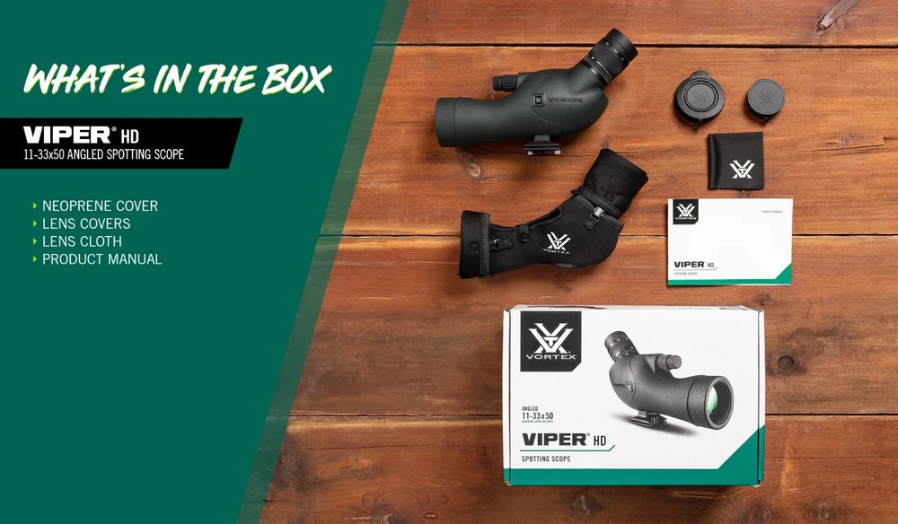 Vortex Optics Viper HD 11-33x50 Angled Spotting Scope VPR-50A