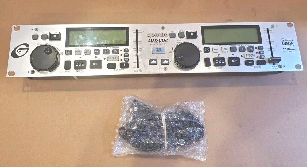 Gemini CDX-802 Dual CD Player Untested