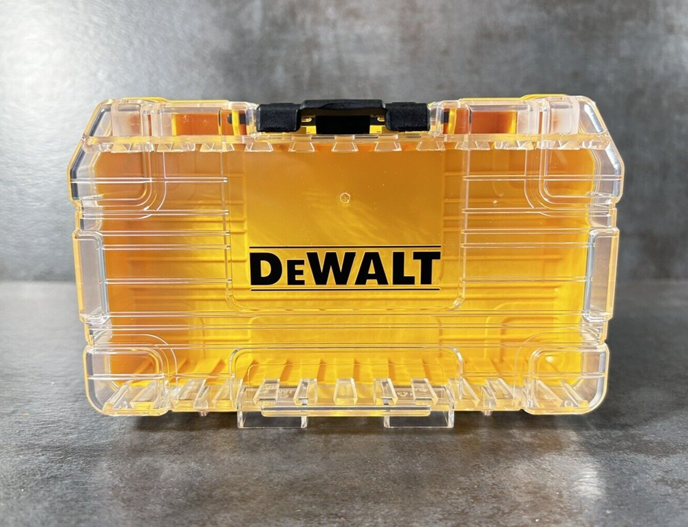 DEWALT TOUGH CASE SM BIT TIP STORAGE ORGANIZER STACKABLE INTERLOCKING EMPTY NEW
