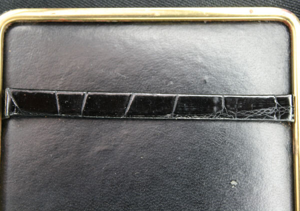 Vintage Black Alligator Cigarette Case 1940s