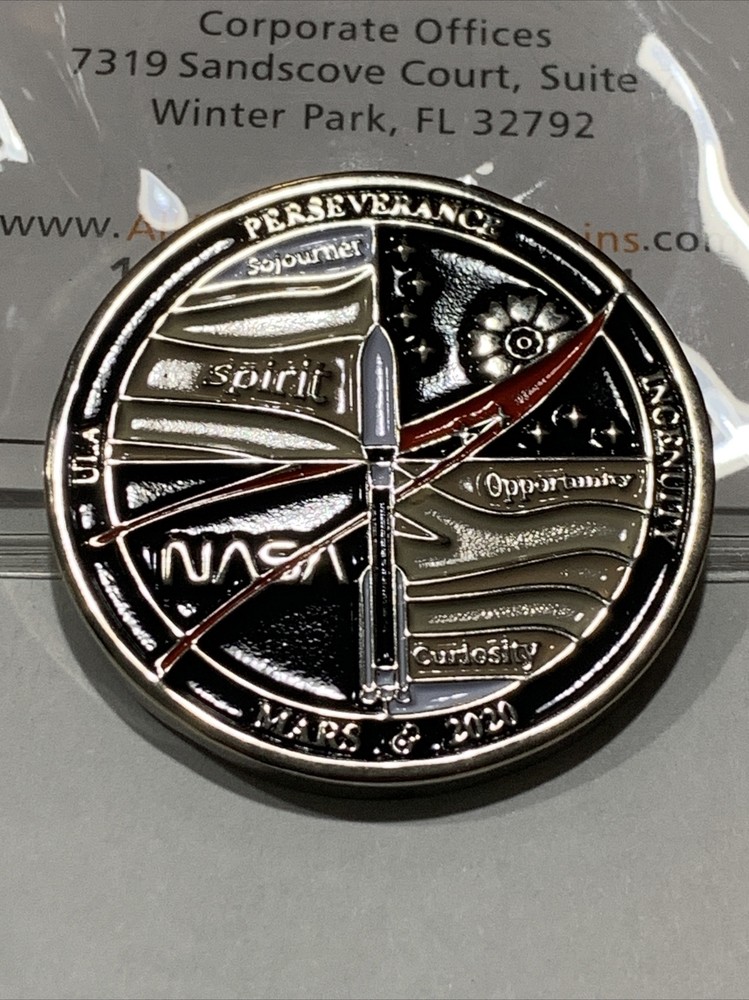 Mars 2020 Perseverance Rover Challenge Coin- ULA INGENUITY